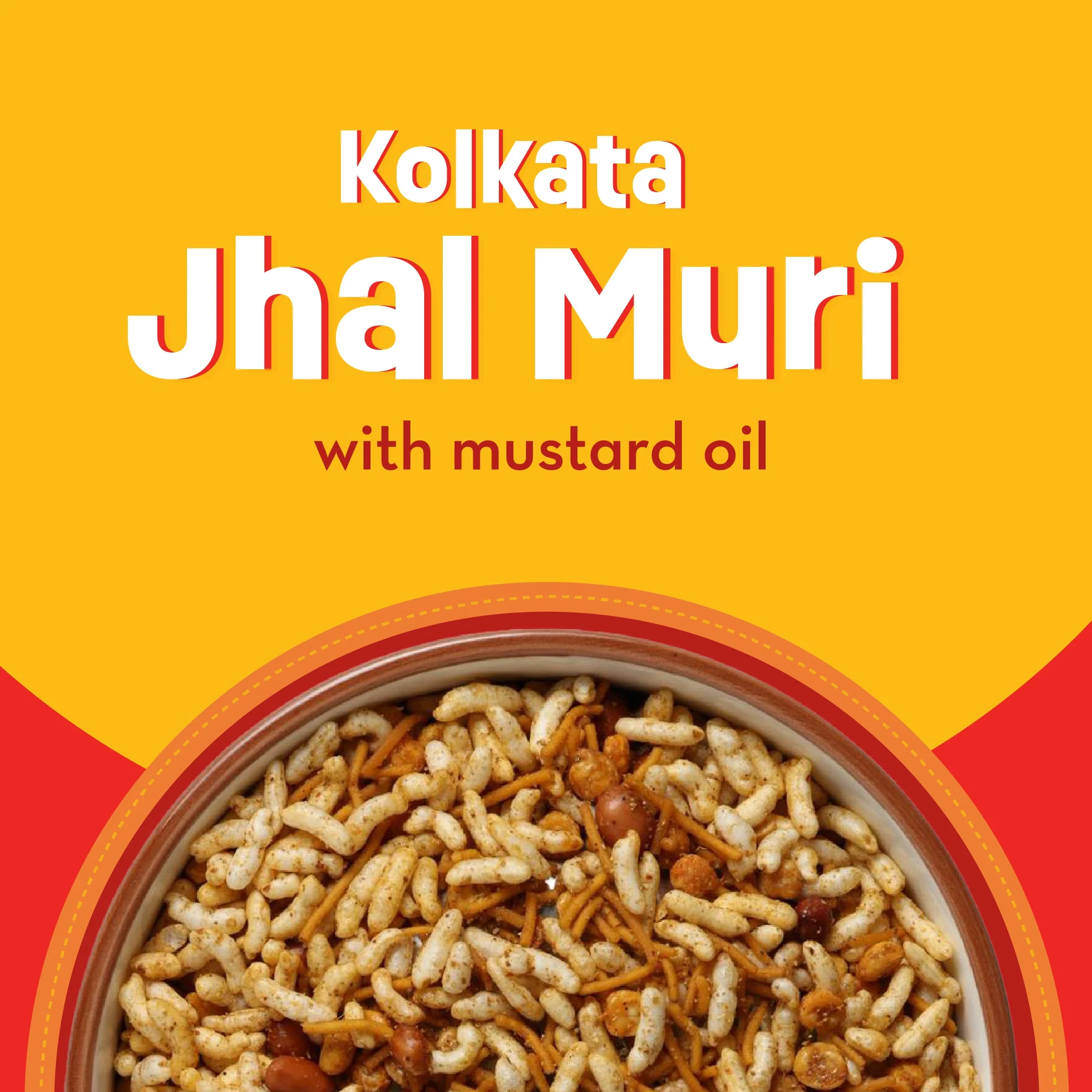 GO DESi - Kolkata Jhal Muri | Pack of 3 | Jhalmuri | No Palm Oil | Indian Snacks | Street Food | 100 gms - Image 11