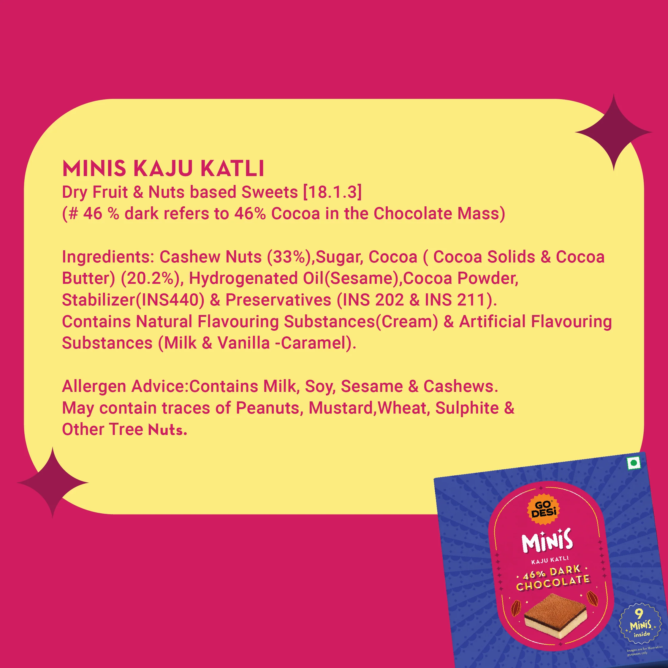 GO DESi Minis: Dark Choco Kaju Katli - Image 10