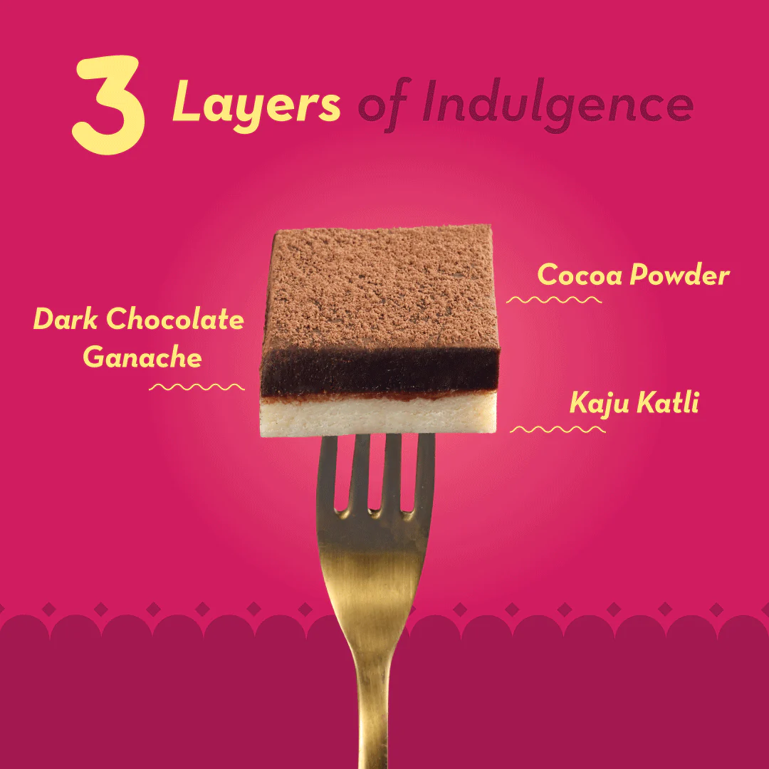 GO DESi Minis: Dark Choco Kaju Katli - Image 3