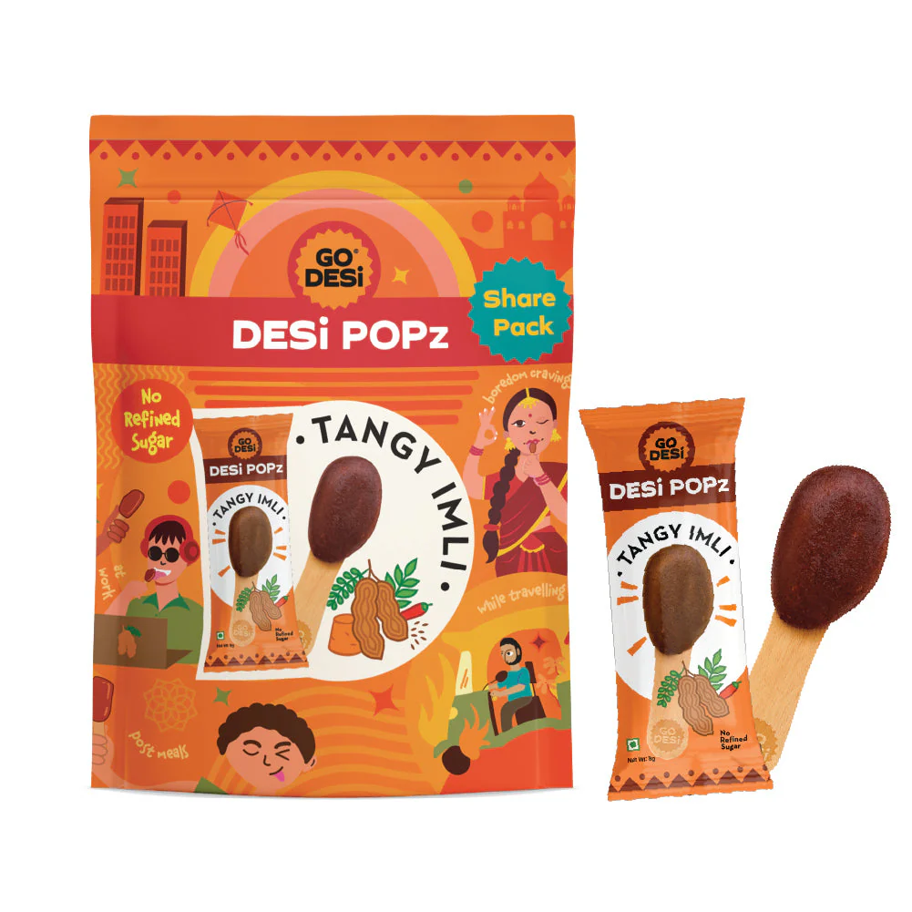 GO DESi Popz - Tangy Imli Popz | Tamarind & Jaggery Candy | Imli Toffee | Lollipop | Digestive Candy | Indian Snacks | 8 Pieces - Image 17