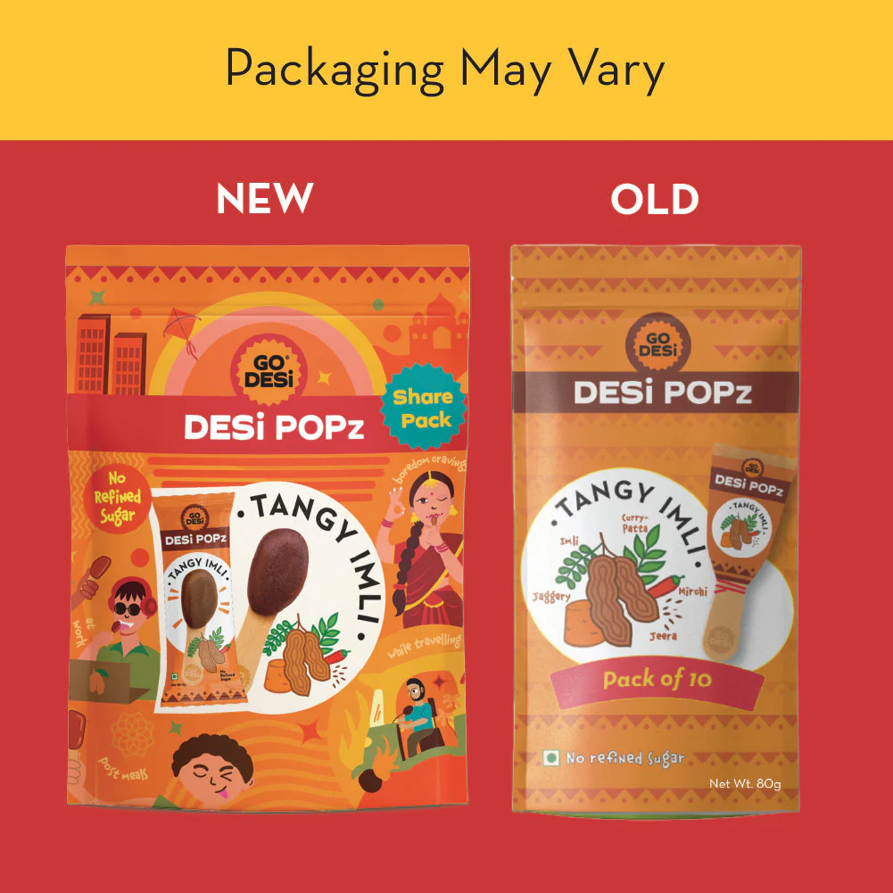GO DESi Popz - Tangy Imli Popz | Tamarind & Jaggery Candy | Imli Toffee | Lollipop | Digestive Candy | Indian Snacks | 8 Pieces - Image 7