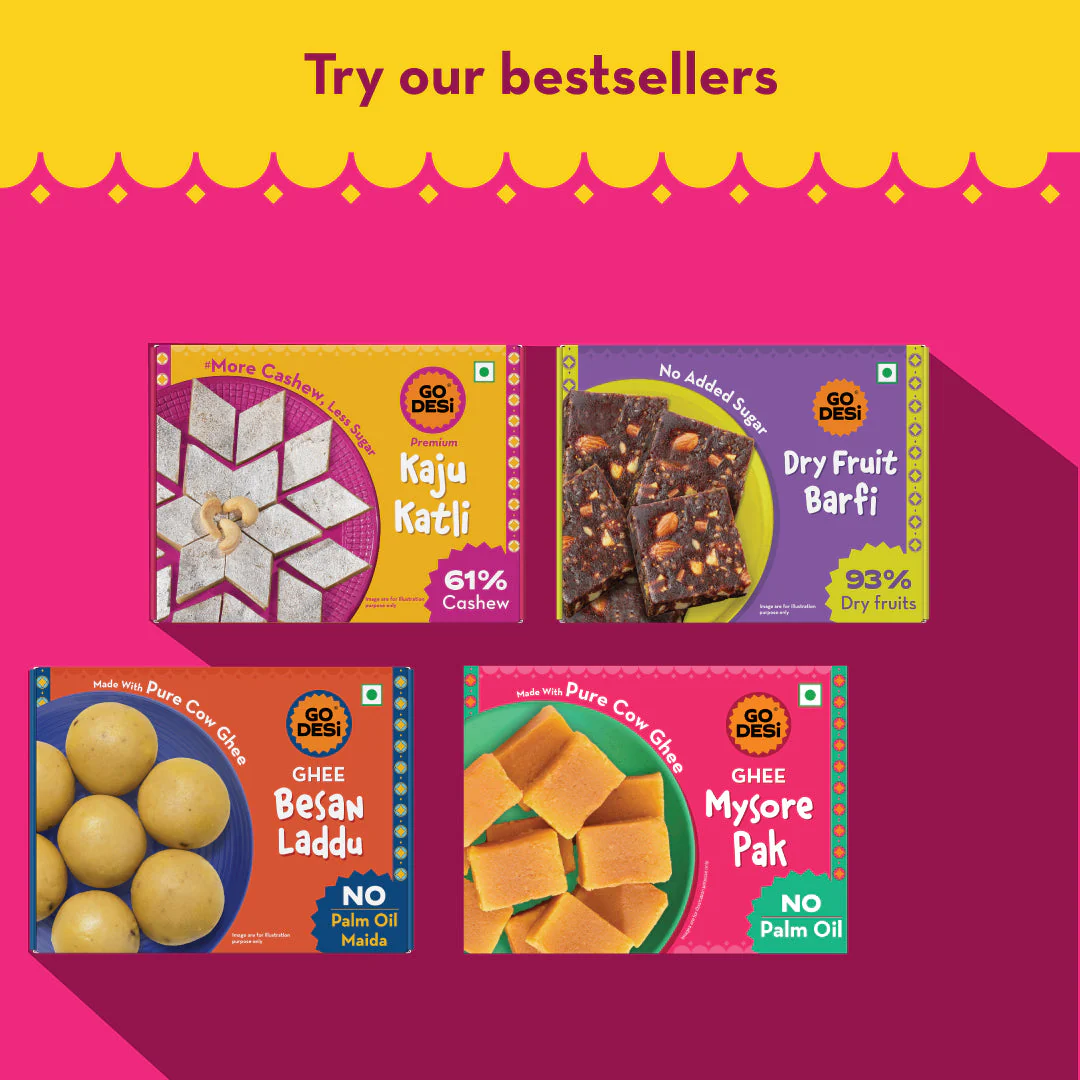 GO DESi - Rasgulla | Made with Farm Fresh Milk | Indian Sweets | Classic sweets | Sweets Gift Pack | 500 grams - Image 13
