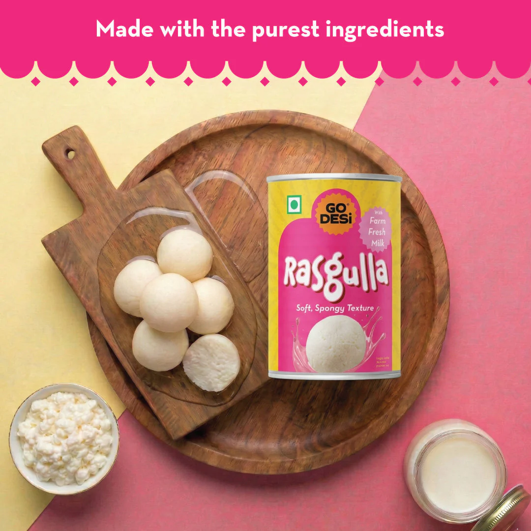 GO DESi - Rasgulla | Made with Farm Fresh Milk | Indian Sweets | Classic sweets | Sweets Gift Pack | 500 grams - Image 5