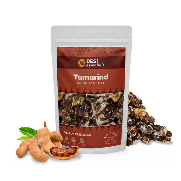 GO DESi Seedless Tamarind Slab, Imli, 100% Clean and Fresh, 200g - Image 4
