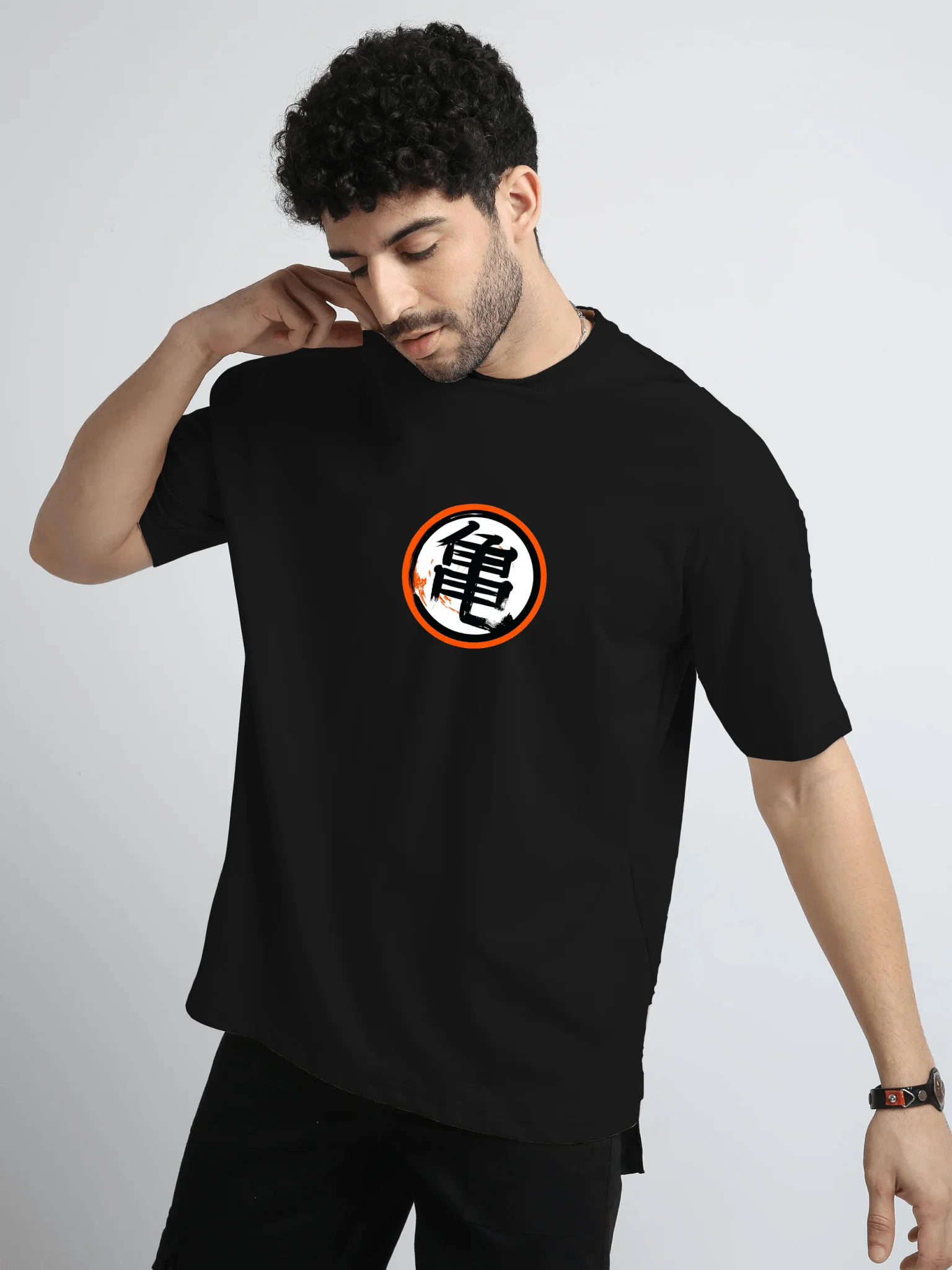 Goku Anime Black Oversize T-Shirt - Image 6