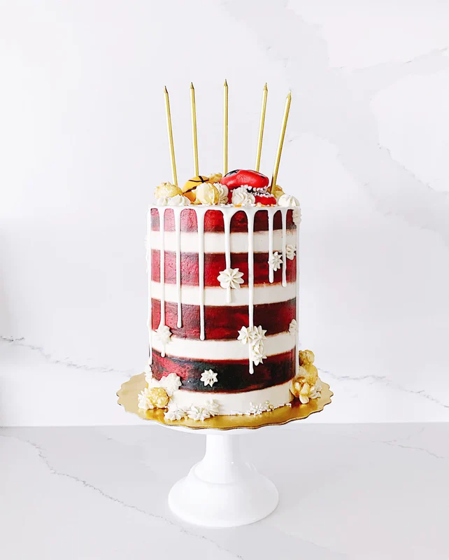 Gold Color Slim Tall Long Birthday Candle Set (Pack of 6) - Image 3