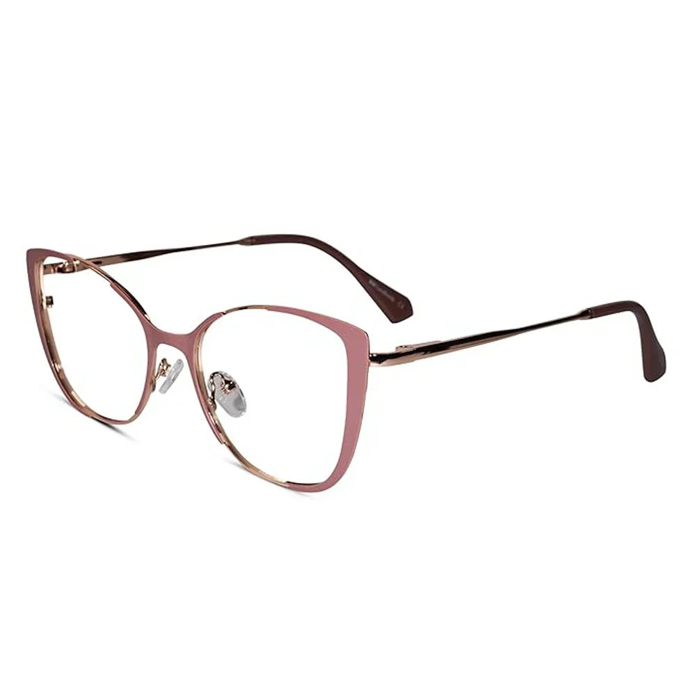 Gold Green Cat eye Eyeglasses for women - Image 8