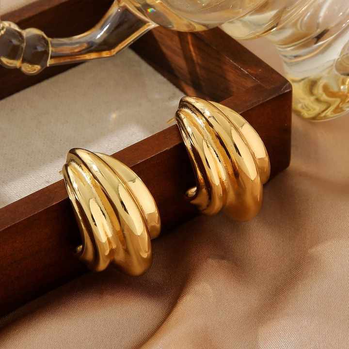 Gold Hoop Earring - Image 3