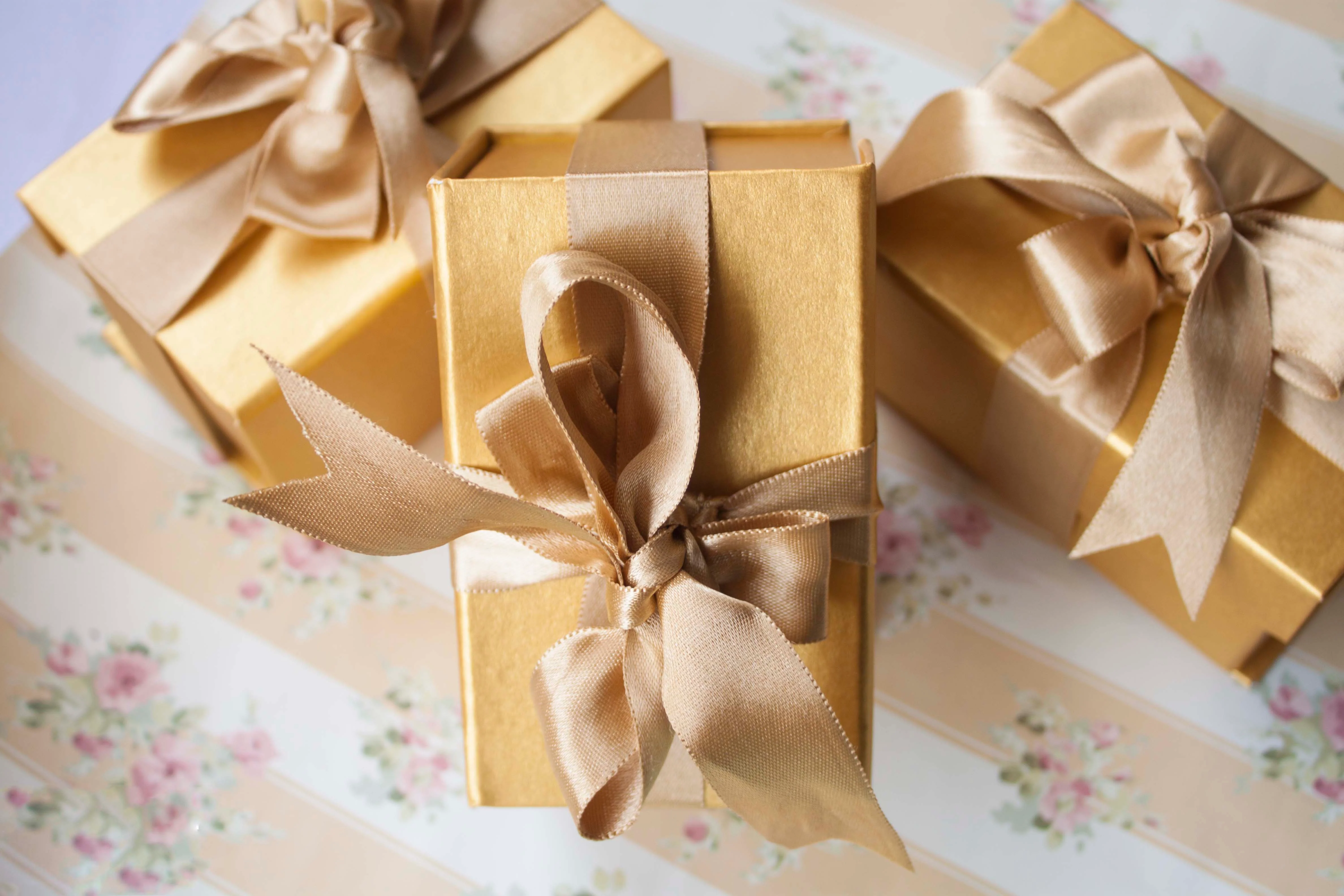 Gold Mini Tea Gift Box (Set of 2) - Image 2