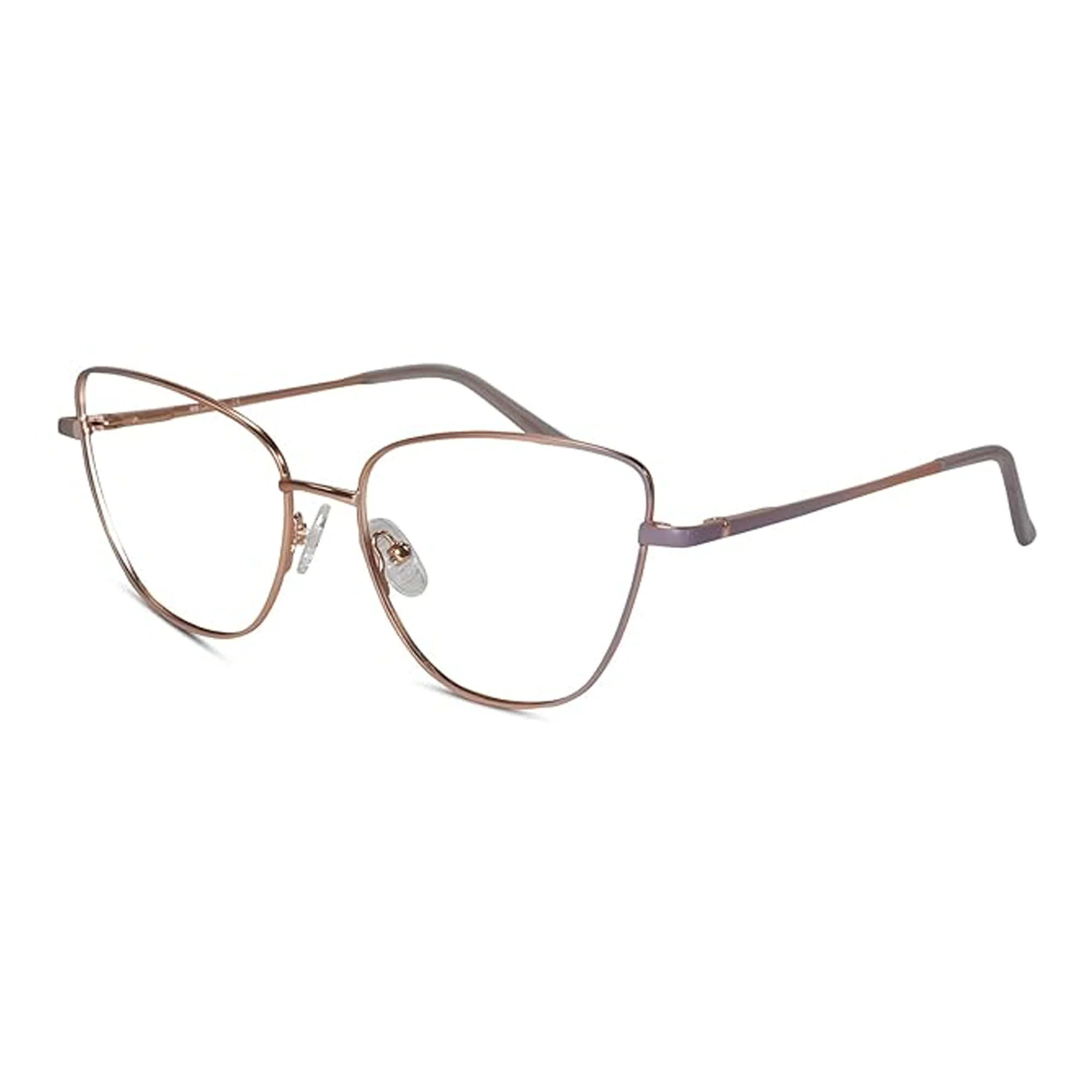 Gold Purple Cat eye Colored Changing Eyeglasses For Women
