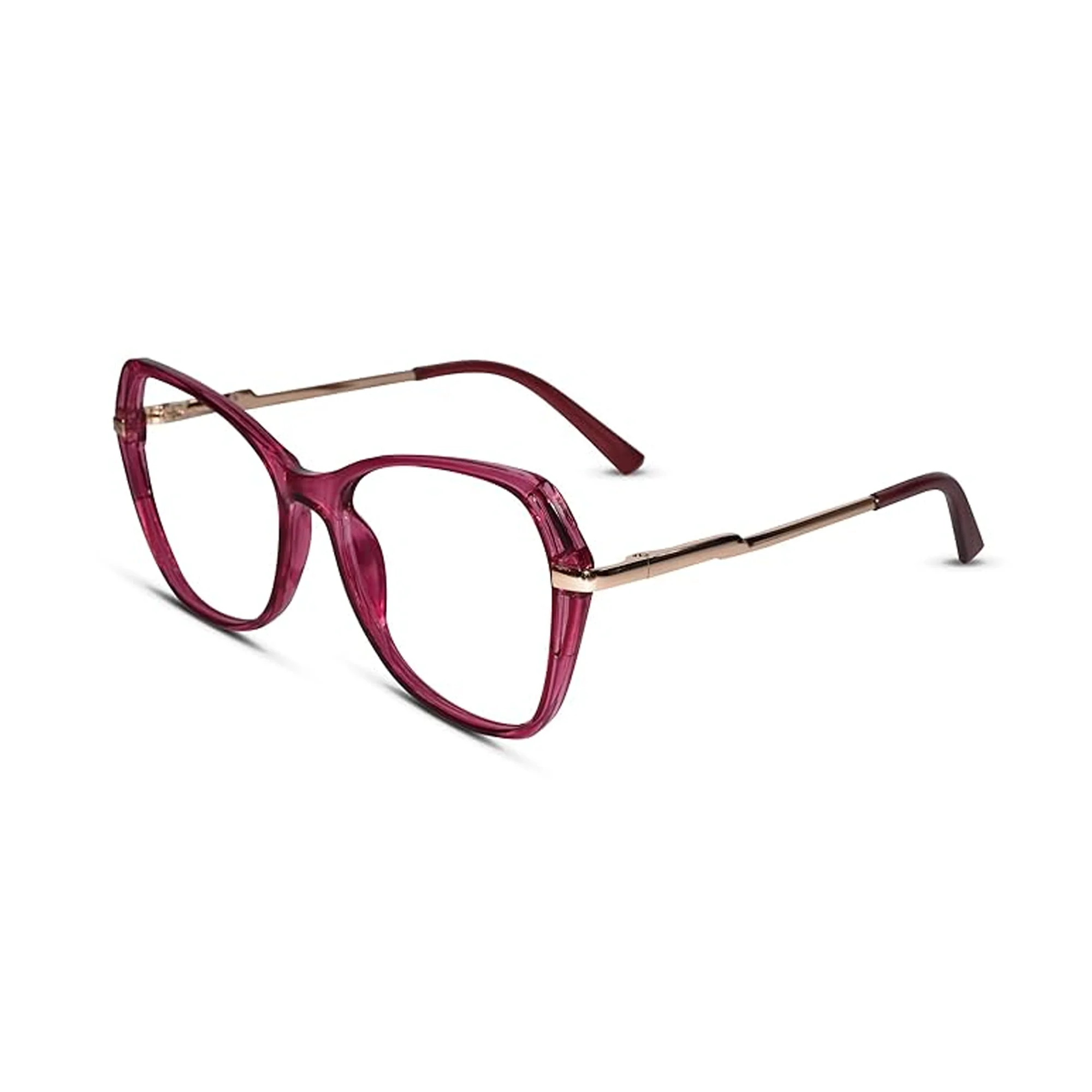 Gold Rose Cat eye Eyeglasses For Women