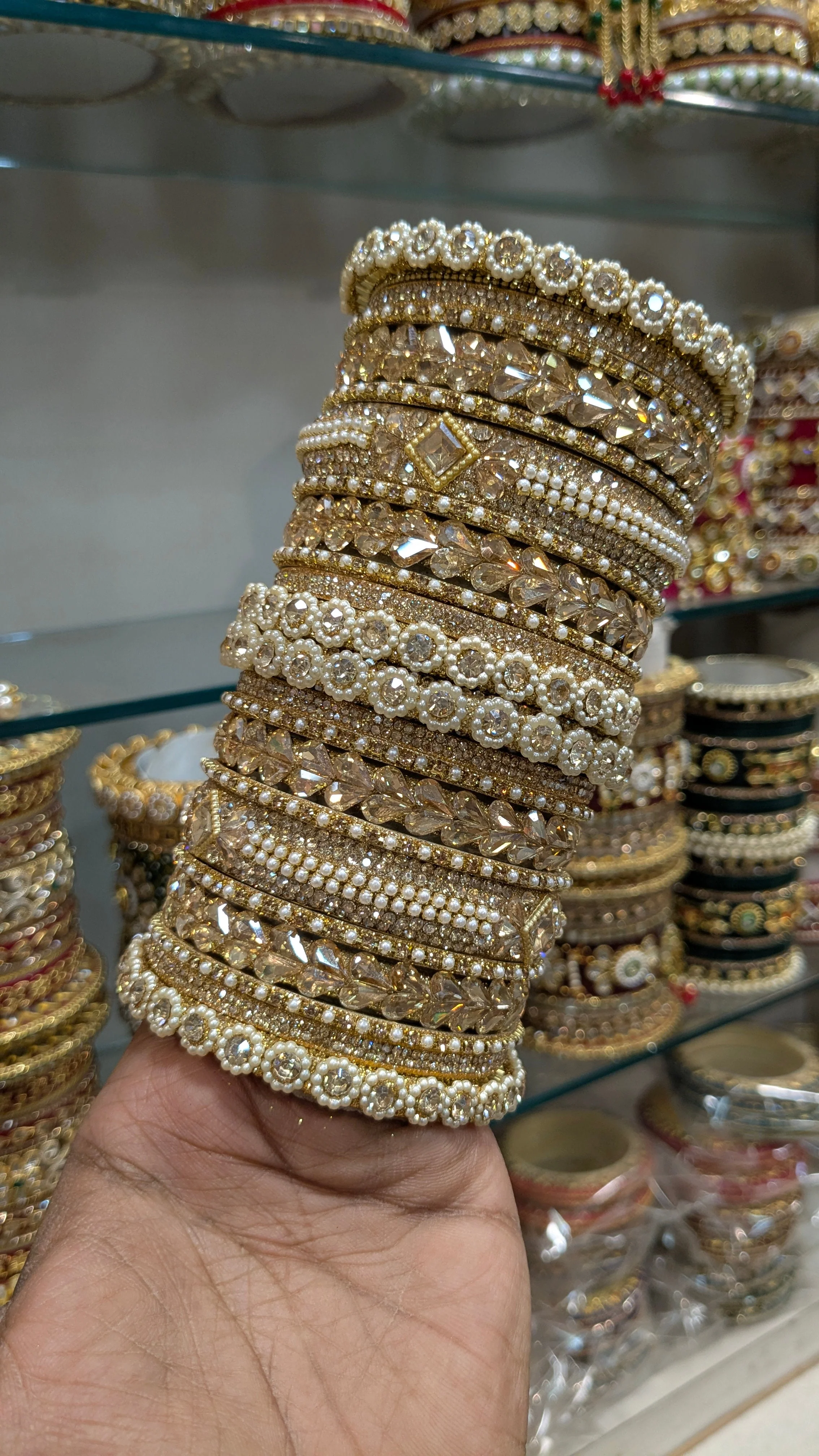 Golden bangles set - Image 2