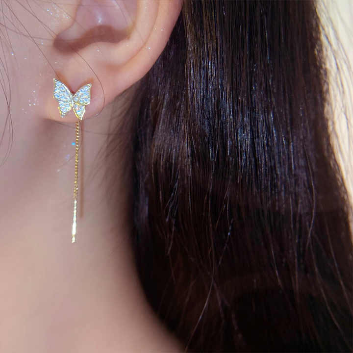 Golden Butterflies Earrings