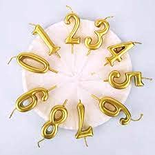 Golden Numerical No. 5 Birthday Candles - Image 4