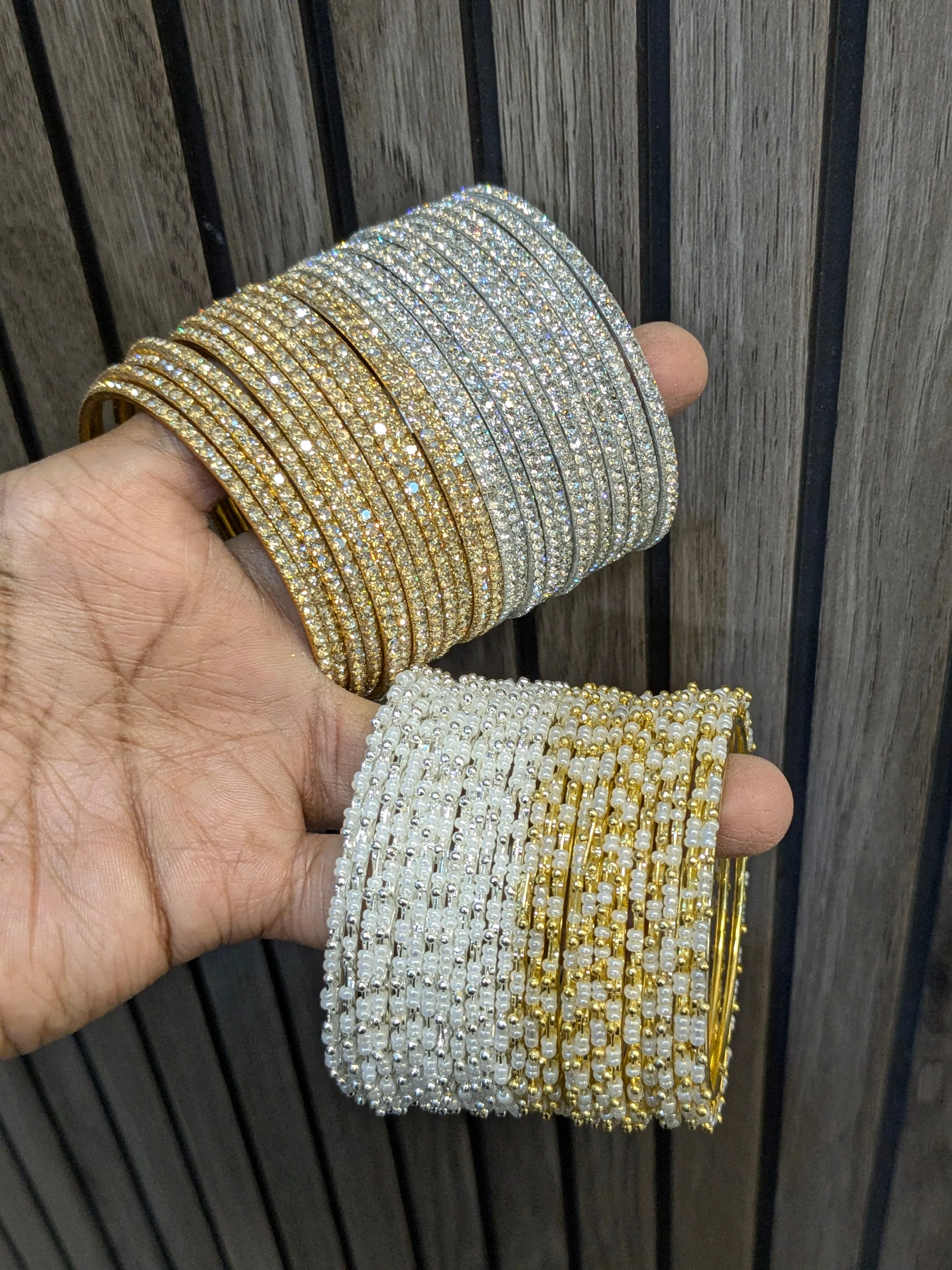 GOLDEN SILVER BANGLES COMBO - Image 3
