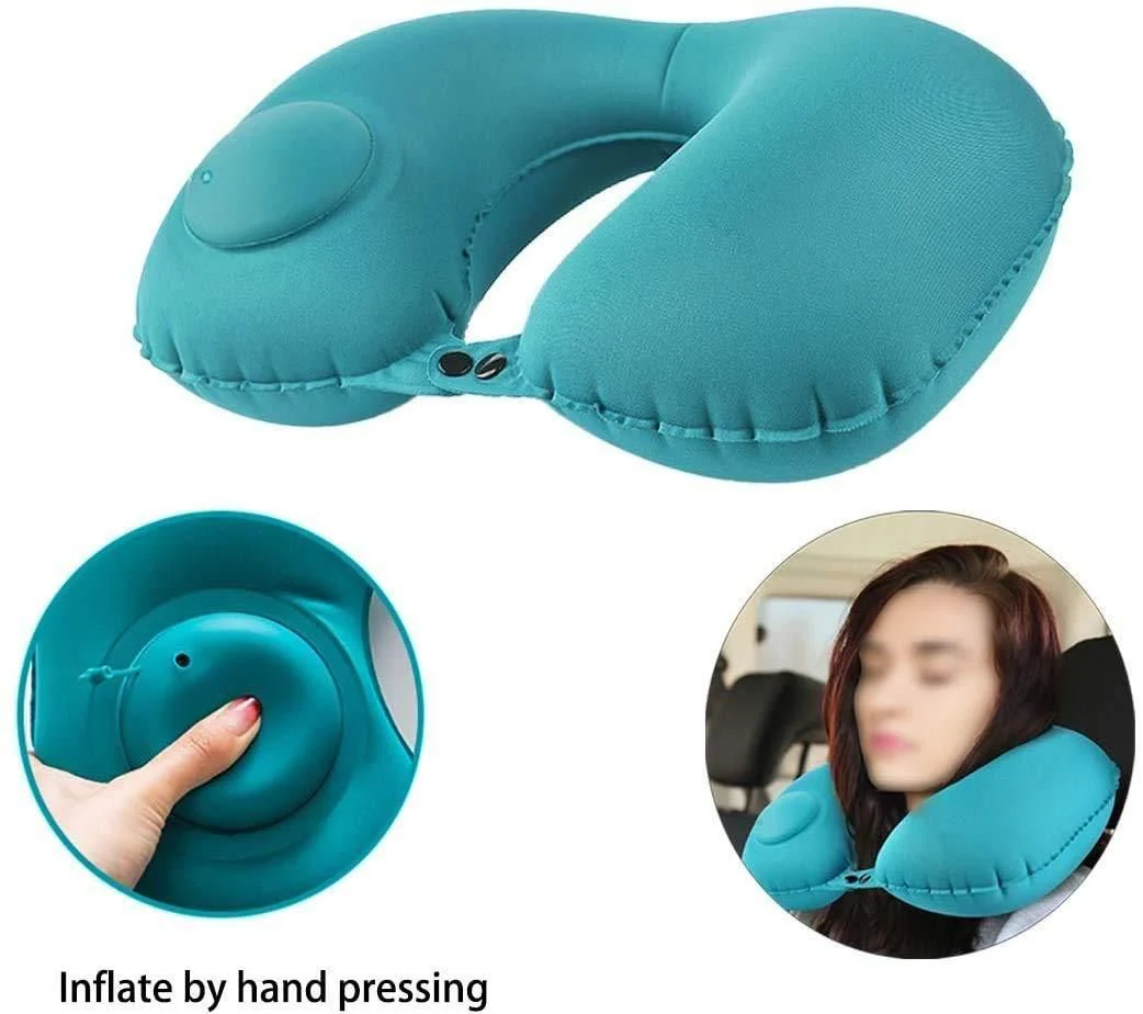 GoNap: Ultimate Inflatable Travel Pillow with Self-Pump, Adjustable U-Shape & Compact Neck Support for Flights & Road Trips - Image 5