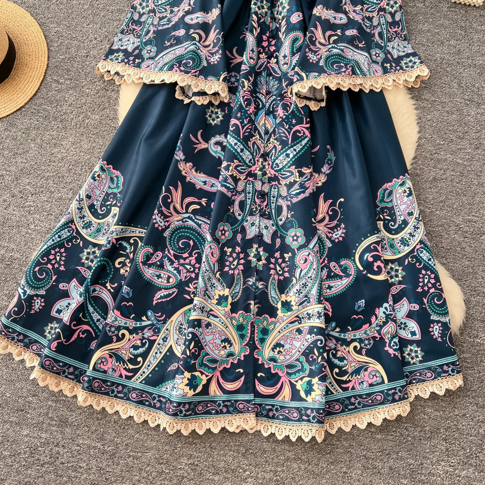 Grace Paisly Print Maxi Dress - Image 4