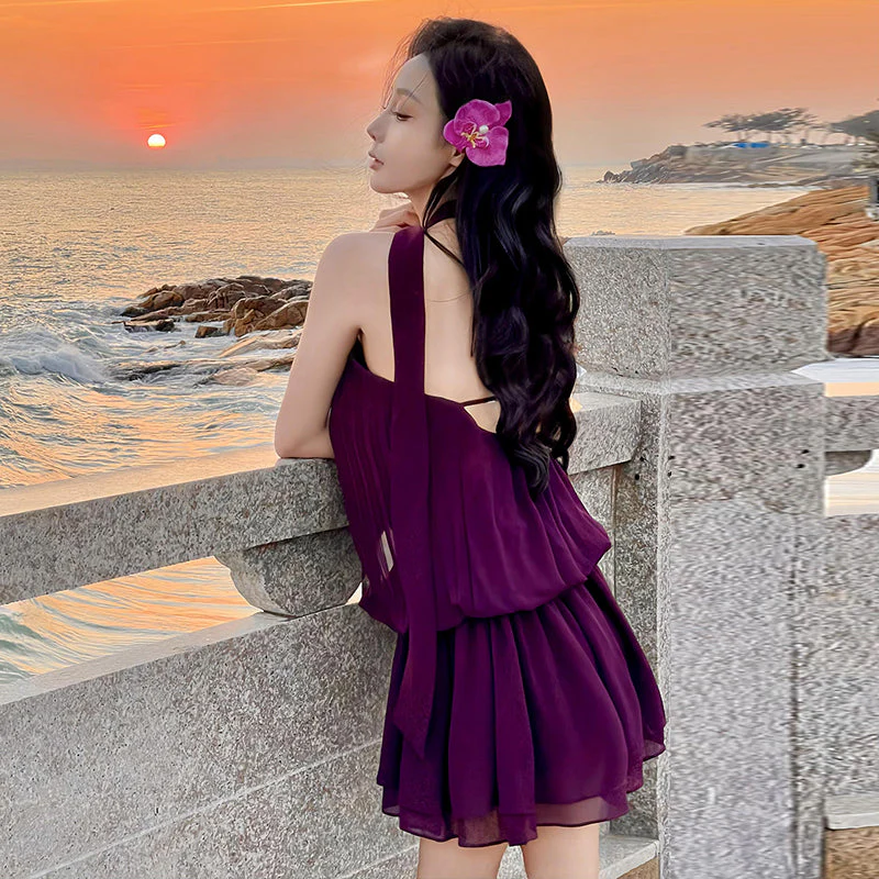 Gracie Halter Tie Dress - Image 2