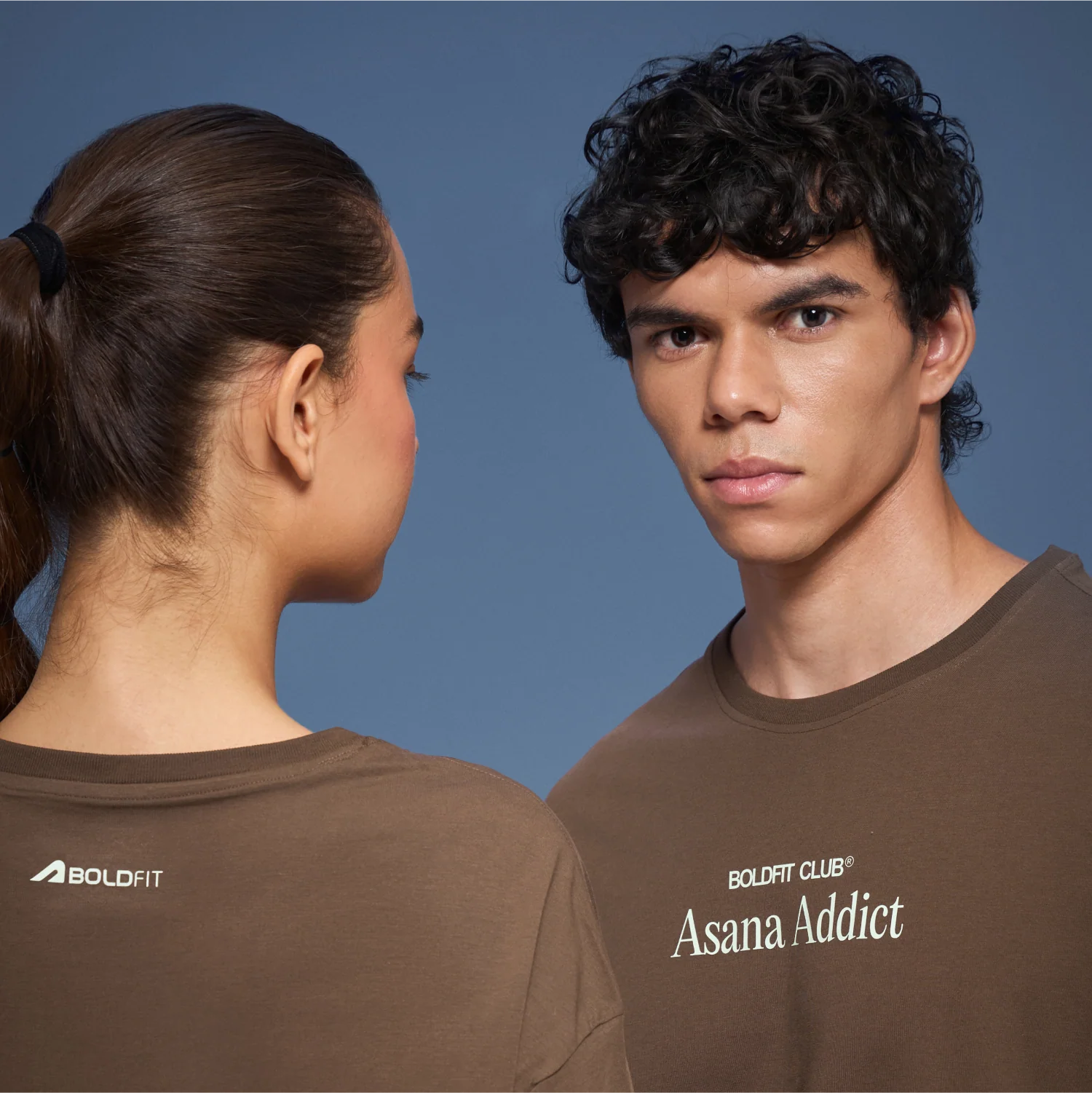Graphic Tee Unisex Brown- Asana Addict - Image 2