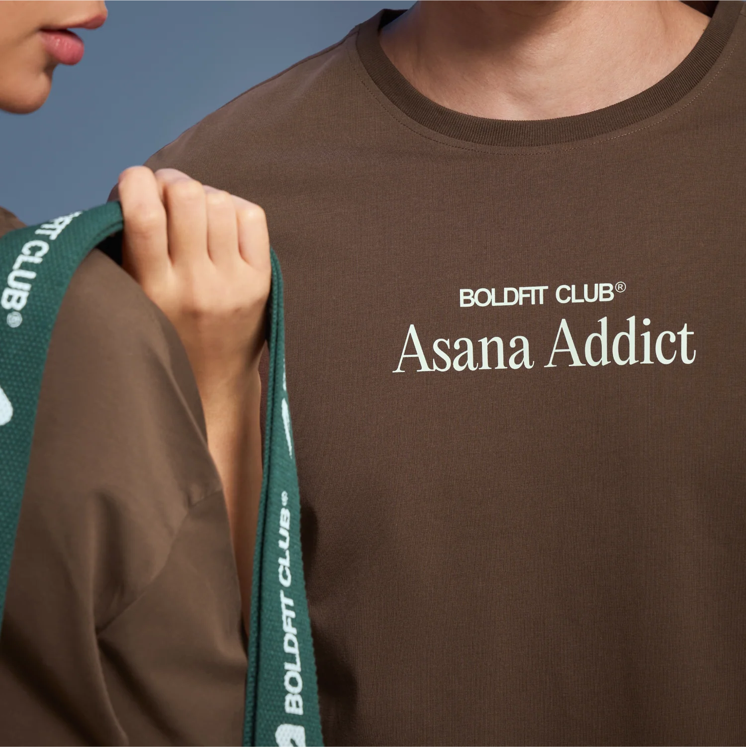 Graphic Tee Unisex Brown- Asana Addict - Image 4