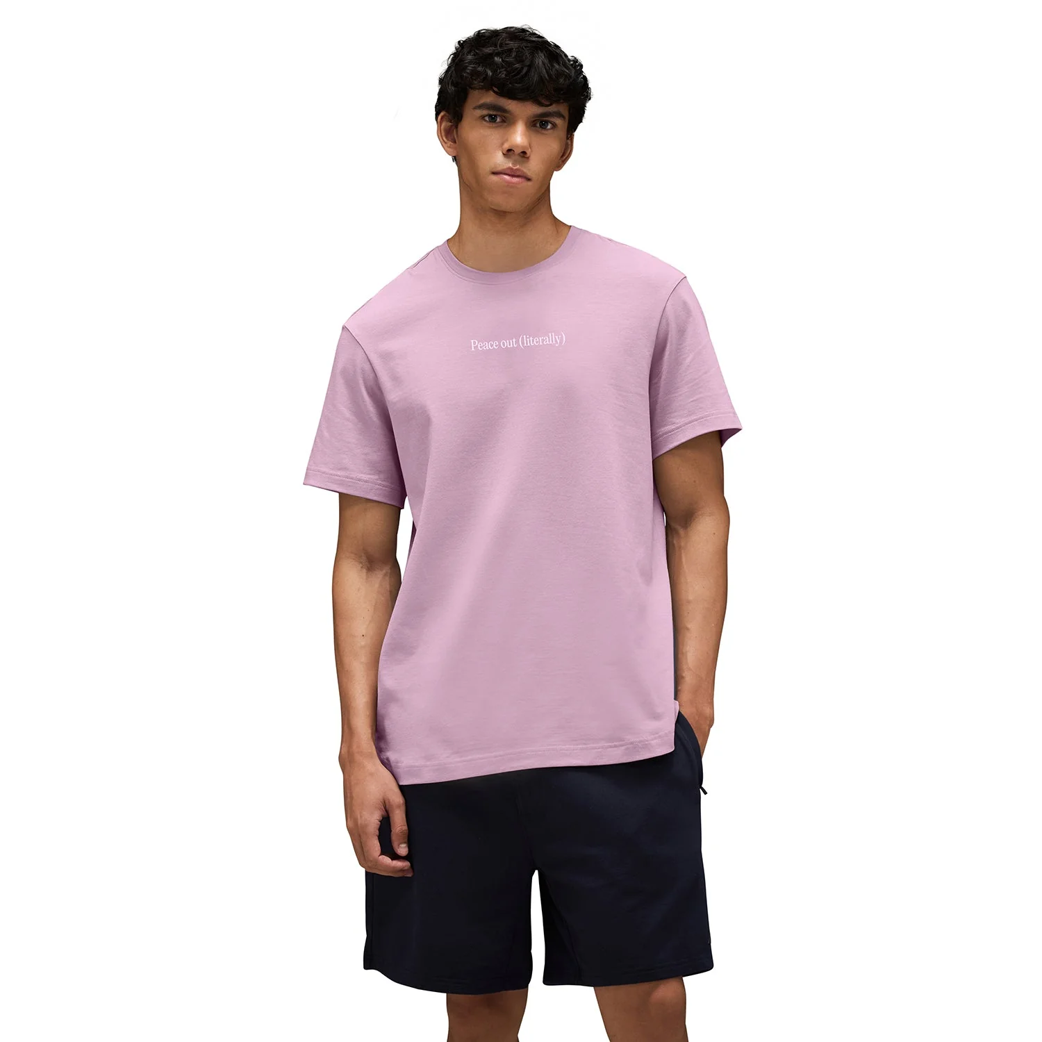 Graphic Tee Unisex Soft Pink- Peace Out - Image 12