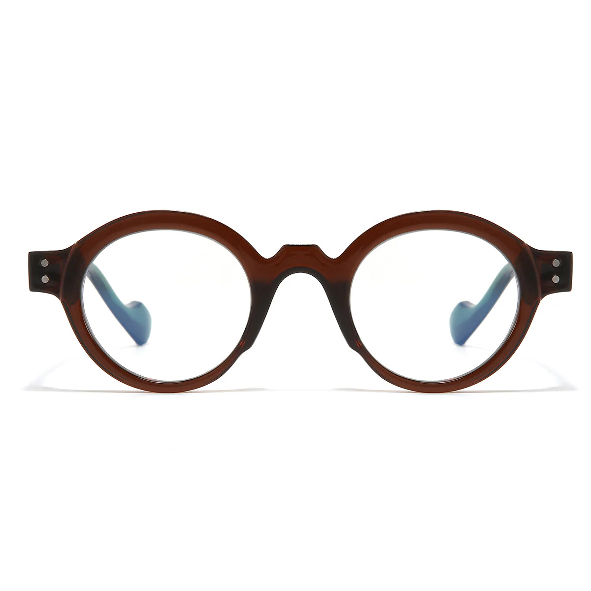Green Brown Clear SZ 2003 Round Sunglasses - Image 6