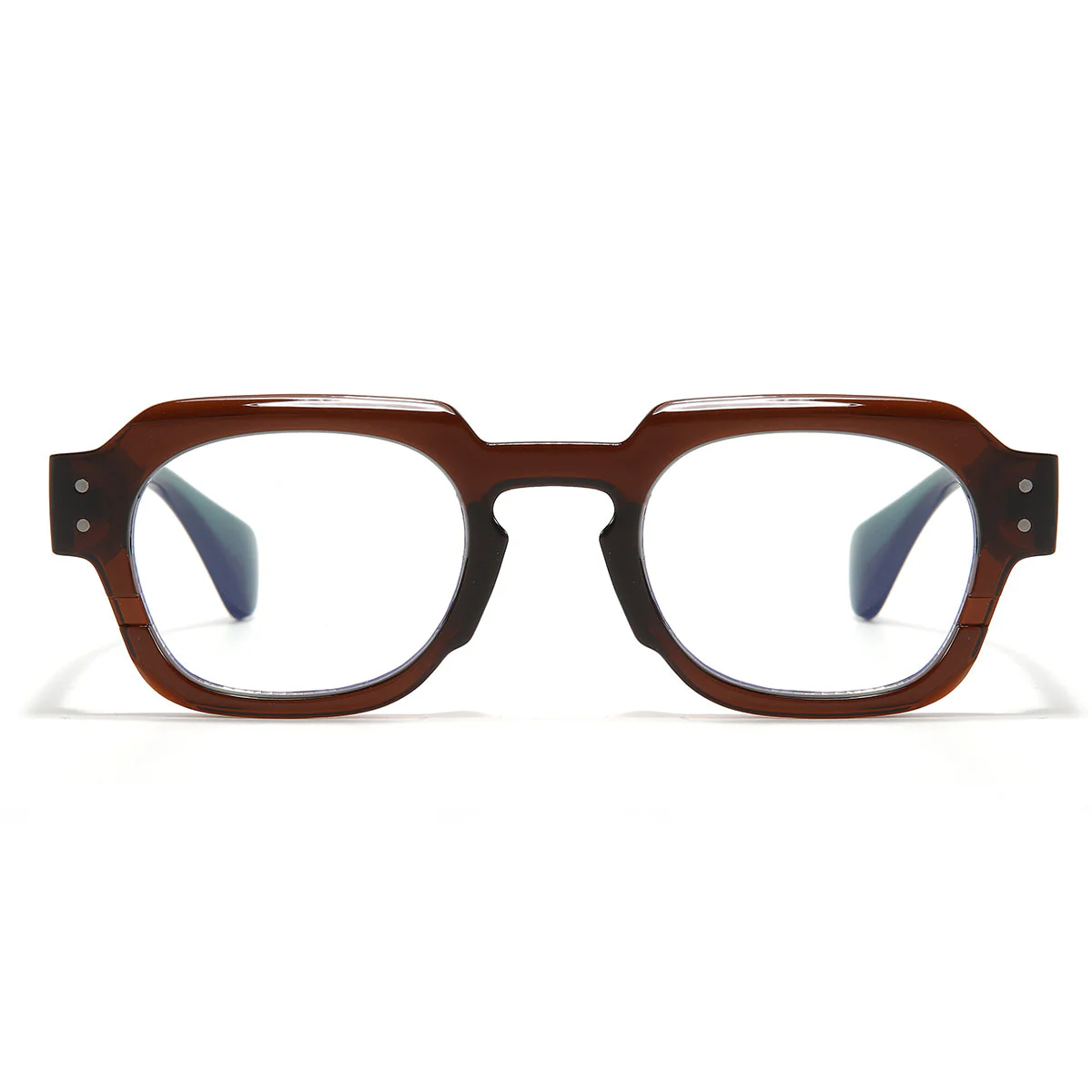 Green Brown Clear SZ 2004 Round Sunglasses - Image 6