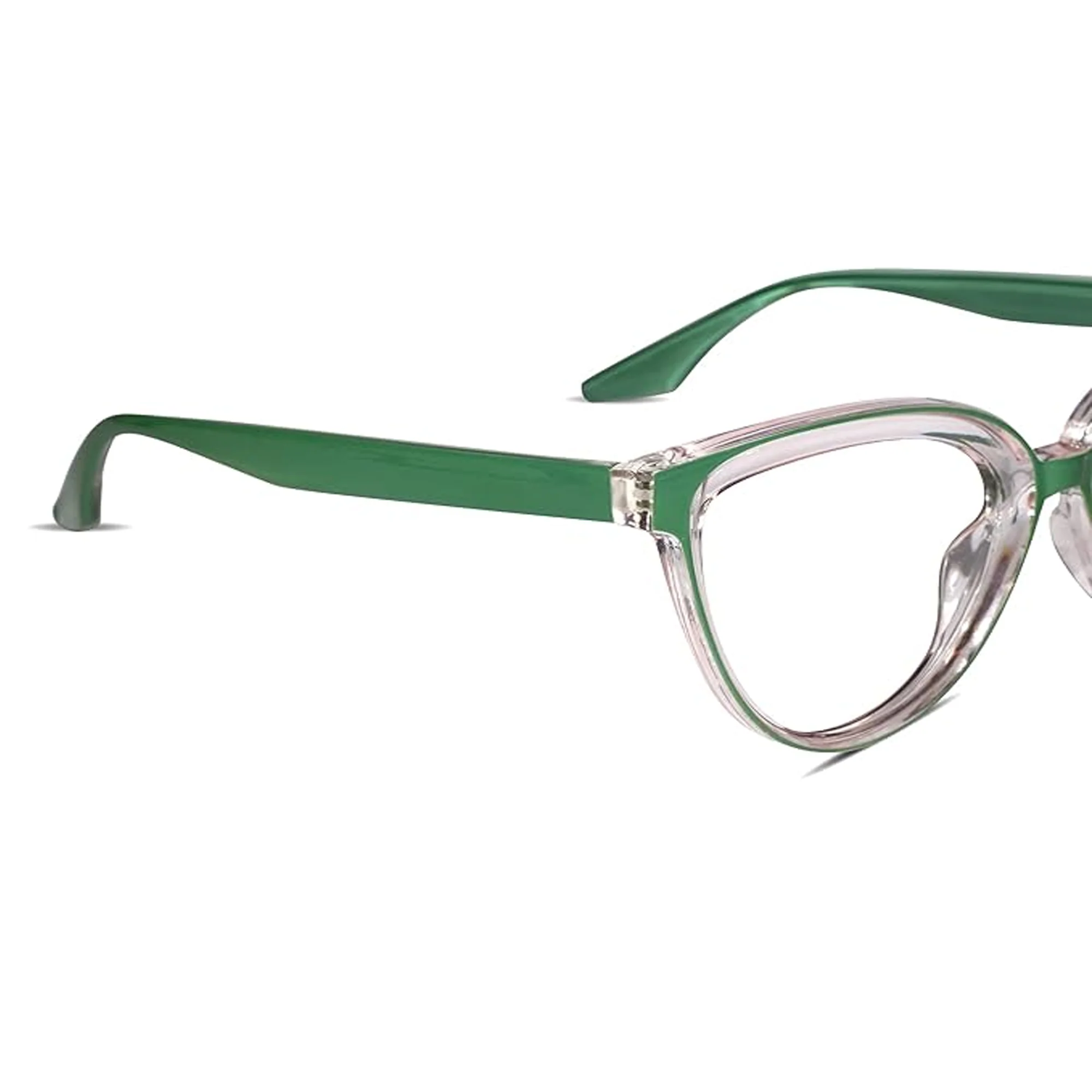 Green Cat eye Computer Glasses For Women - Image 3