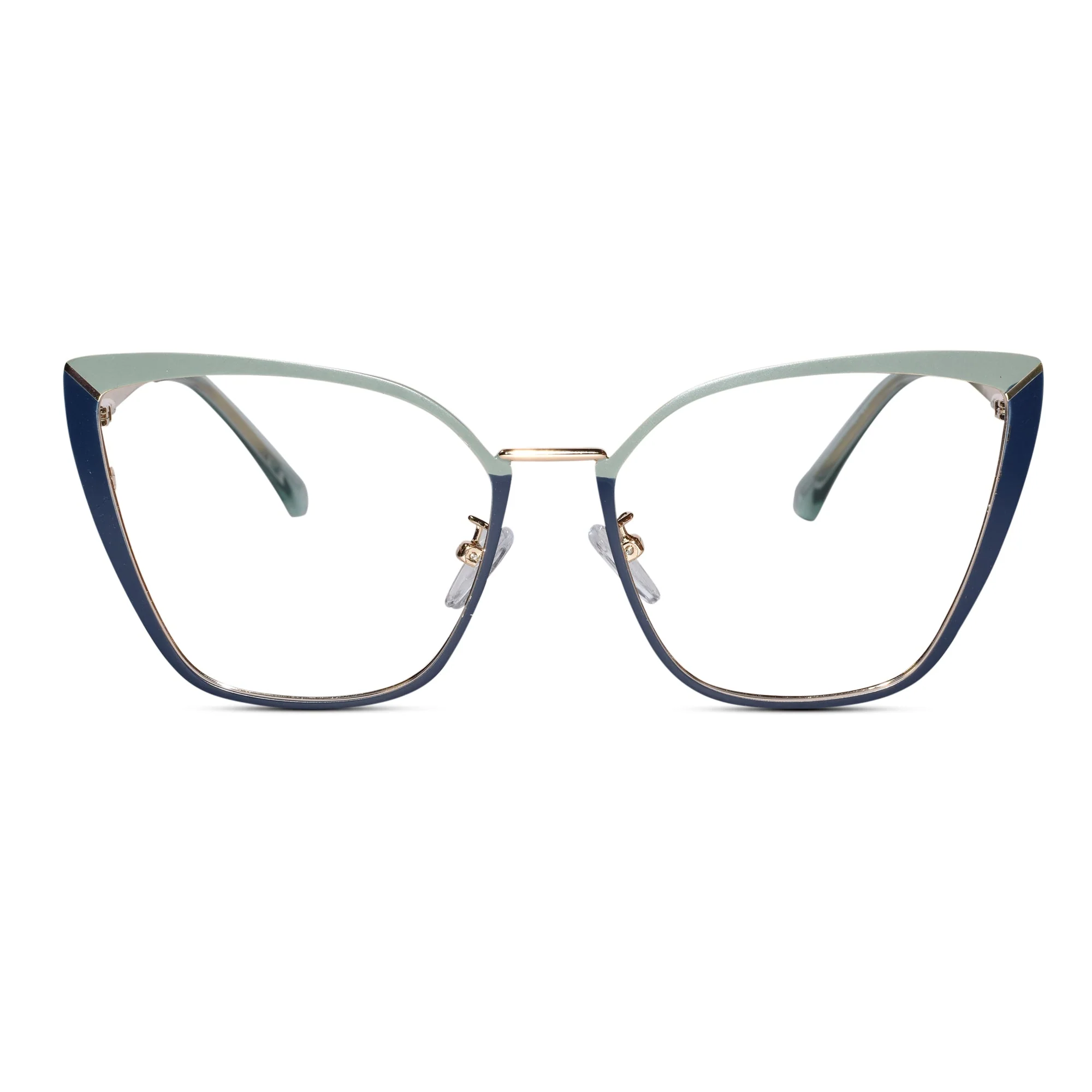 Green Cat eye Eyeglasses For Women - Image 2