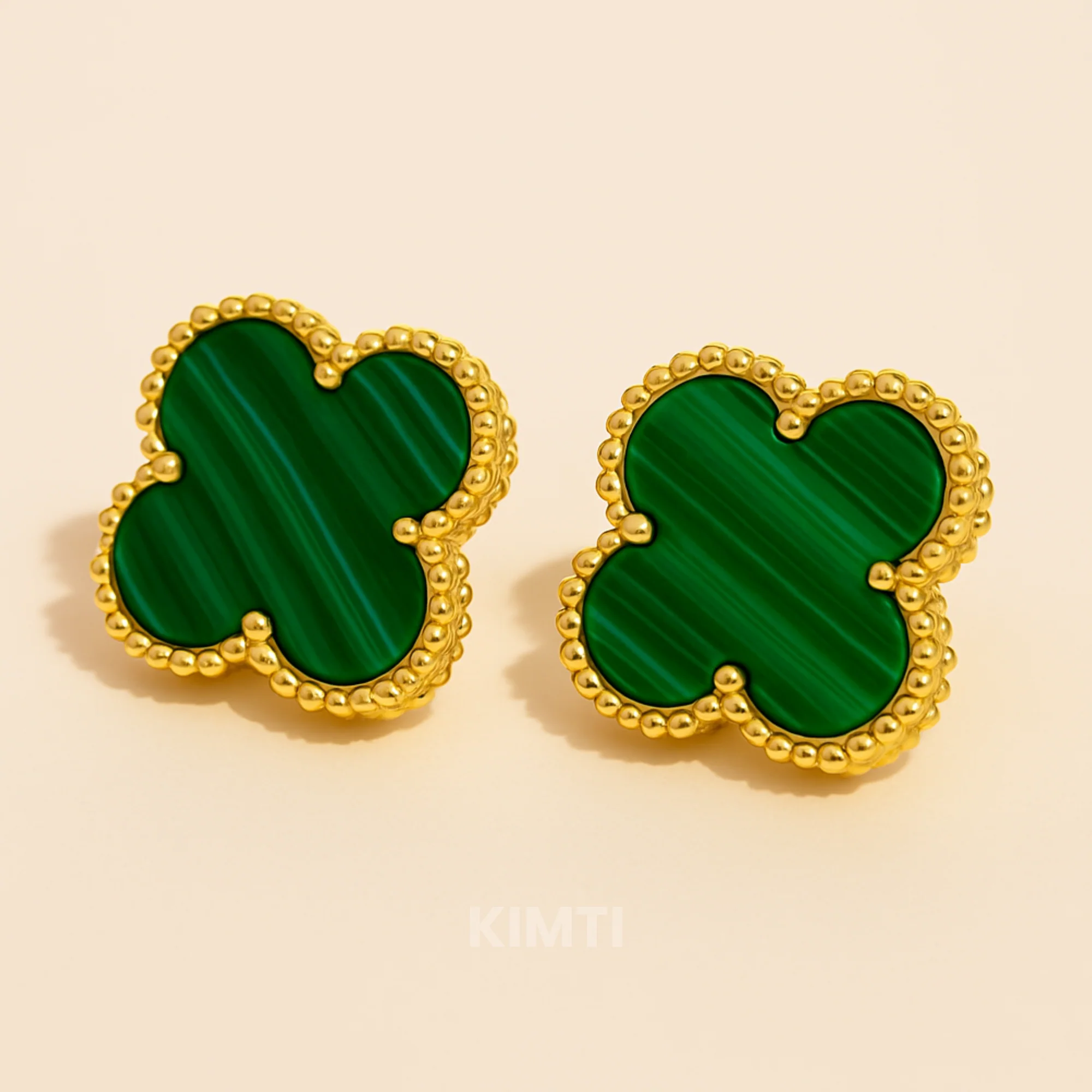 Green Clover Anti Tarnish Stud Earring - Image 4