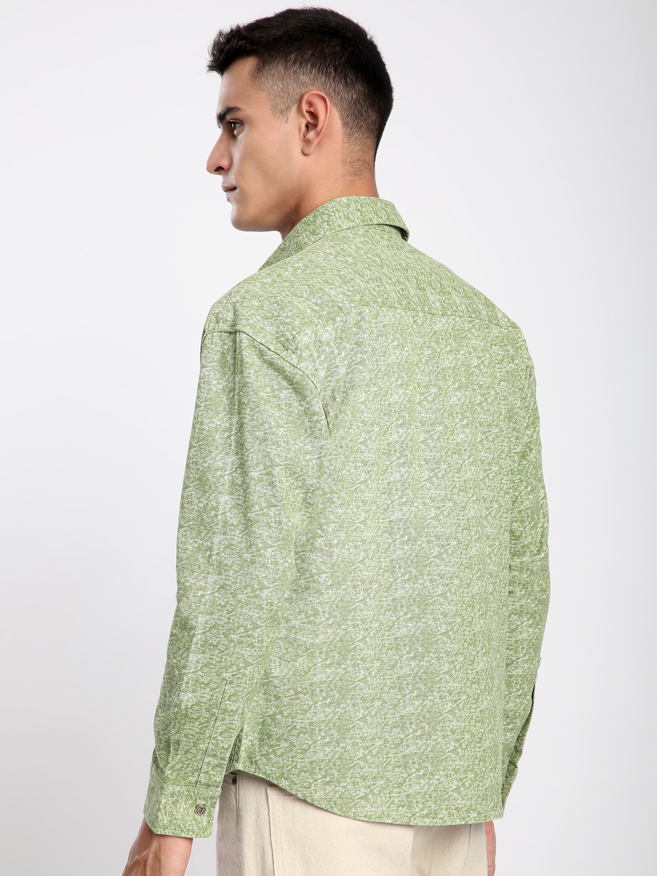 Green Dye Effect Shacket - Image 3