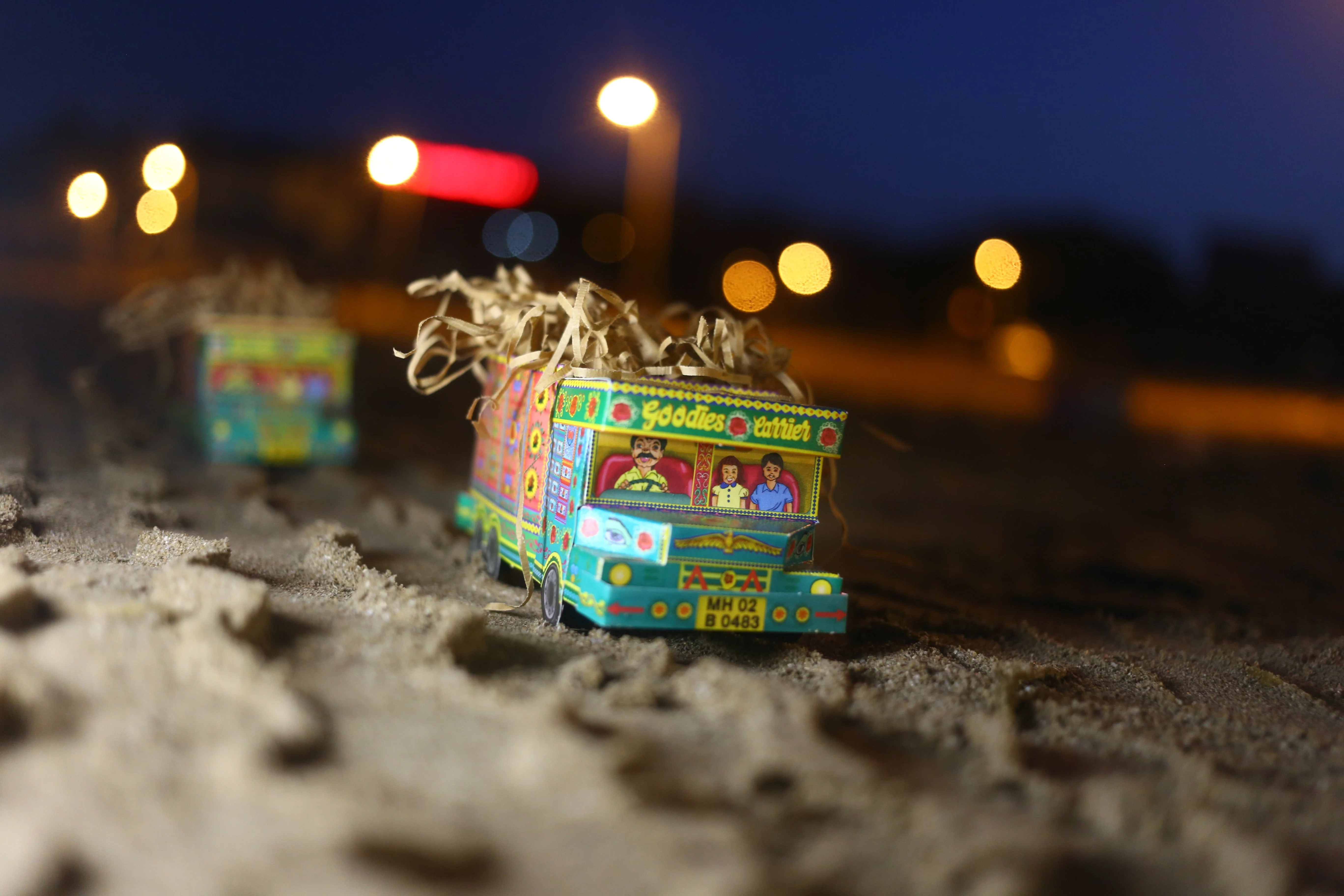 Green ‘Goodies Carrier’ Truck container DIY Paper Craft Kit - Image 9