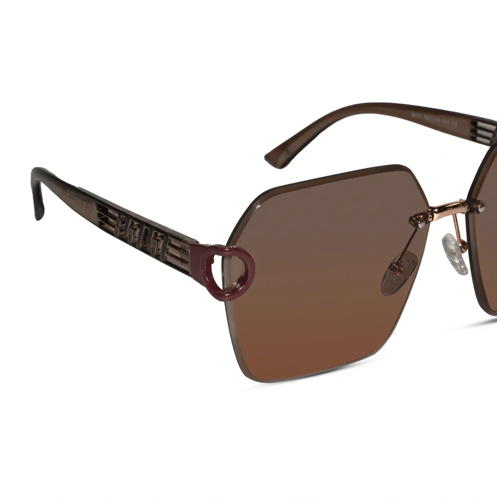 Green Oversize Wayfarer Sunglasses For Women - Image 9