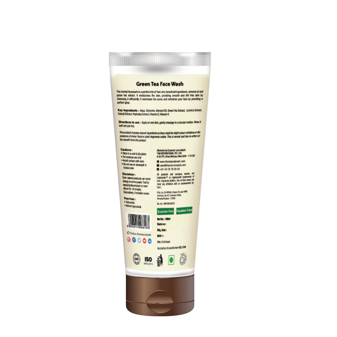 Green Tea Face Wash (Grealmo) - Paraben/Sulphate-Free. - Image 5