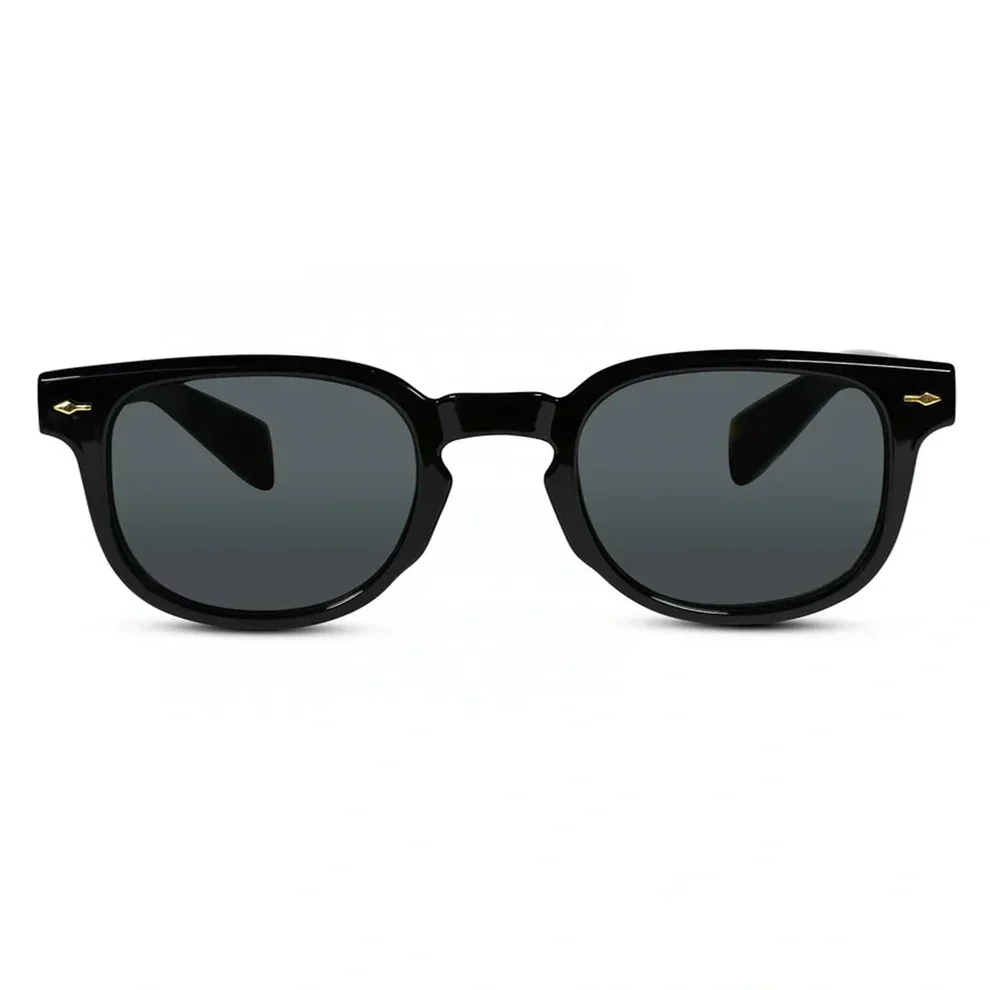 Grey Bold Rectangular Sunglasses For Men & Women - Image 2
