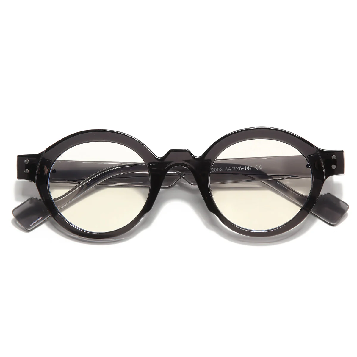 Grey Clear SZ 2003 Round Sunglasses - Image 7