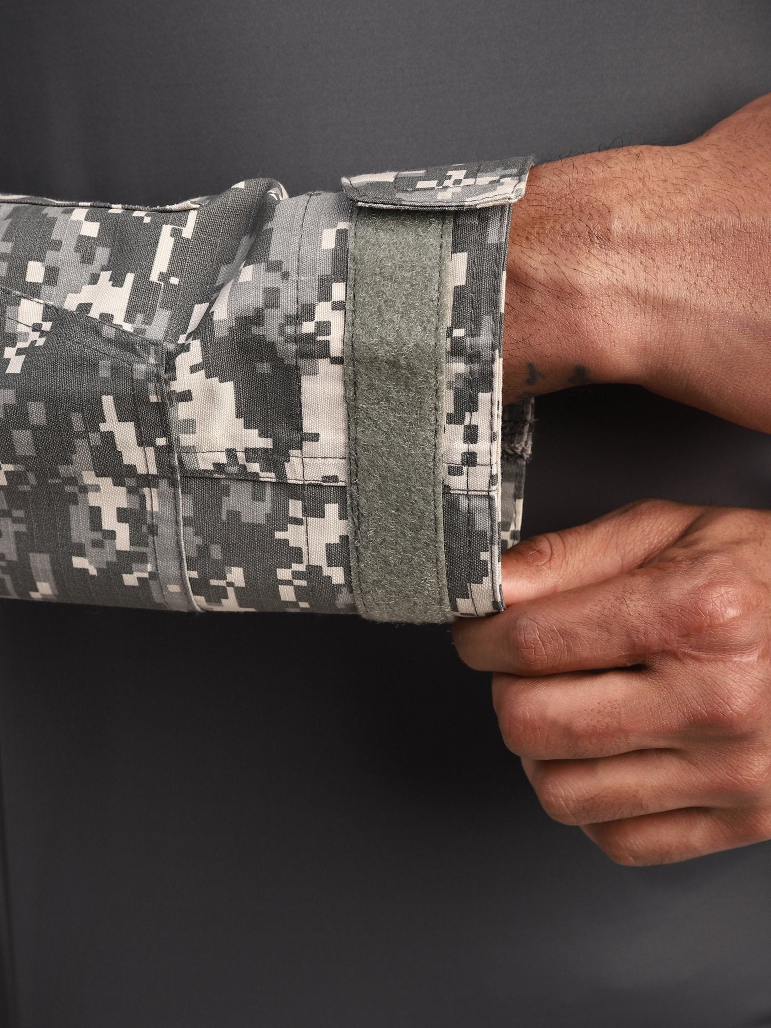 Grey Digital Full Sleeves Tactical T-Shirt - Image 7