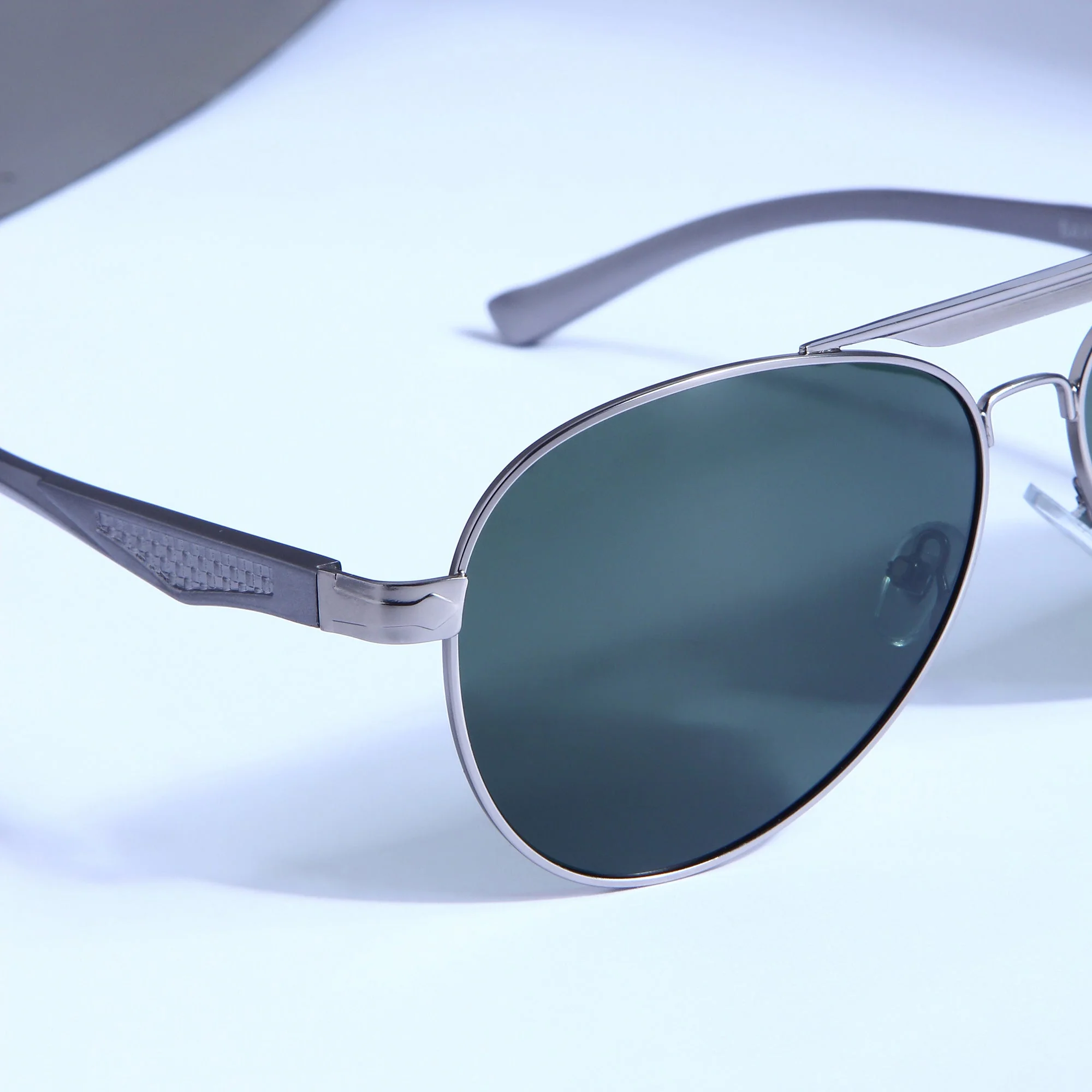 Grey Green BS80508 Aviator Sunglasses - Image 2