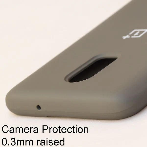 Grey Original Silicone Case For Oneplus 7 - Image 4