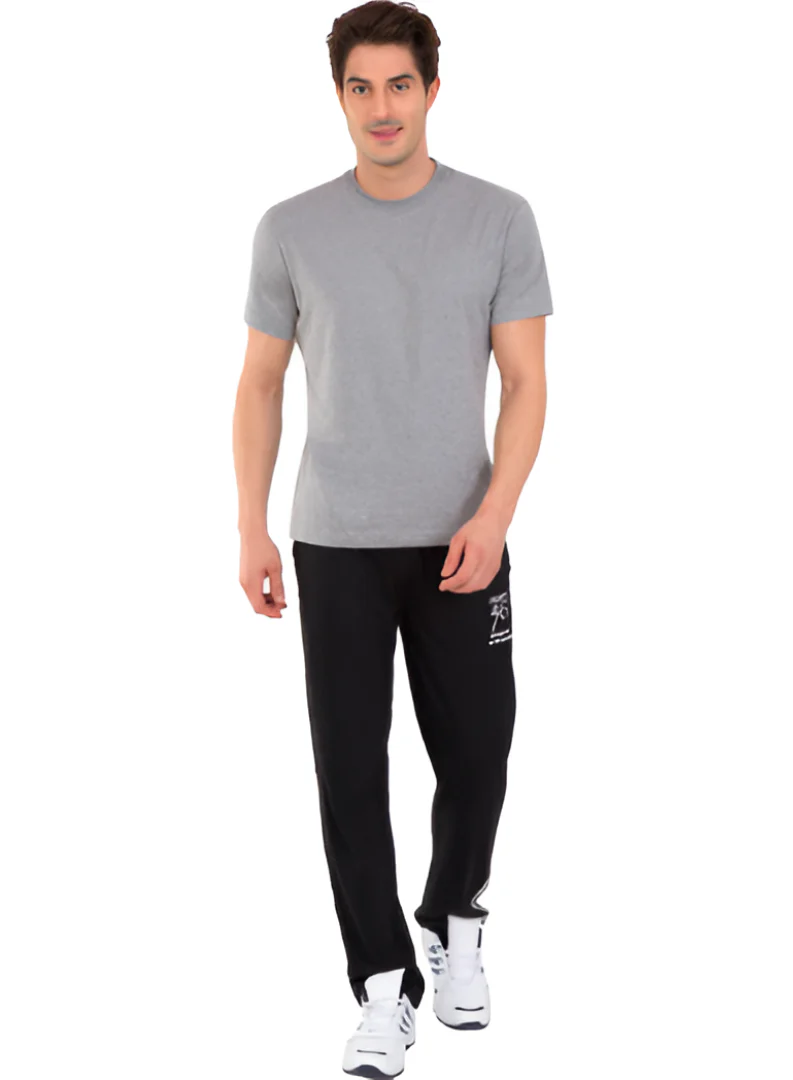 Grey Solid T-shirt - Image 4