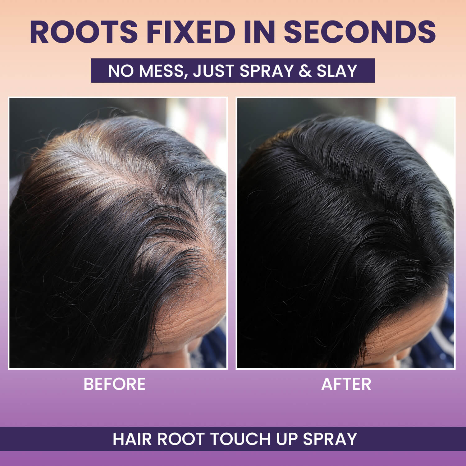 Grey to Black Instant Touch-Up Spray - Image 2