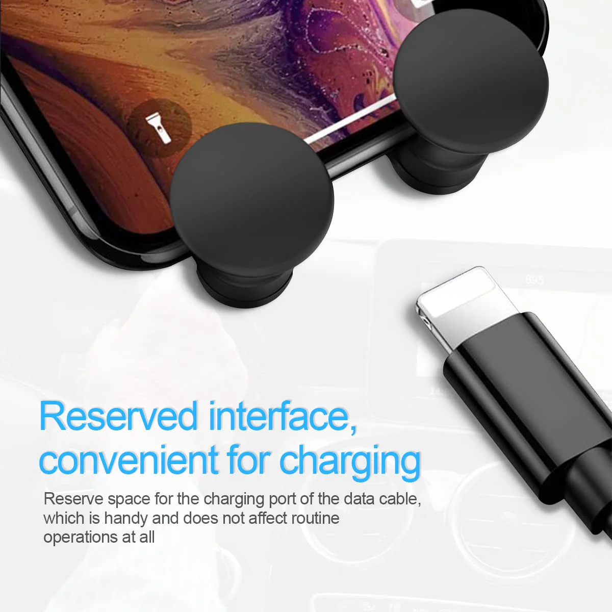 GripLock: Universal Car Phone Holder with Adjustable Gravity Grip & Air Vent Mount for Smartphones - Image 2