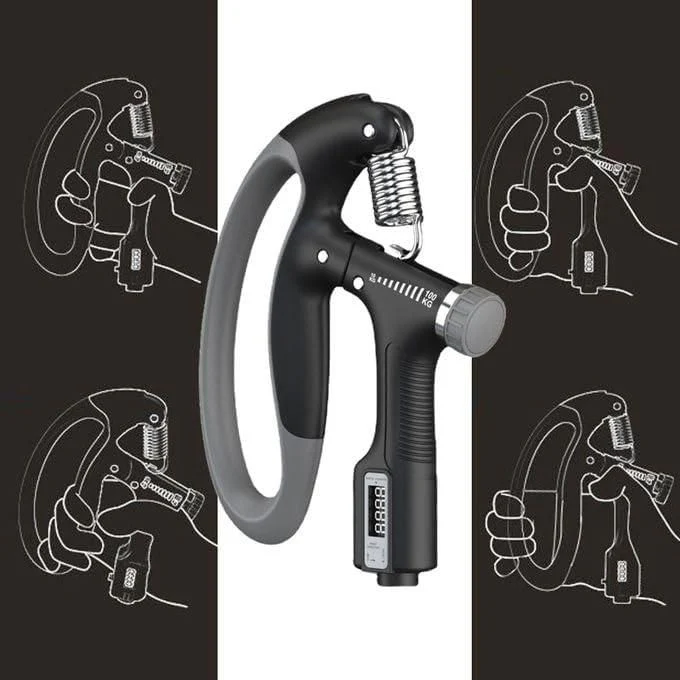 Grippy: Adjustable Hand Grip Strengthener with Built-In Counter, 10kg to 100kg Resistance Trainer for Wrist & Forearm Muscle Building - Image 11