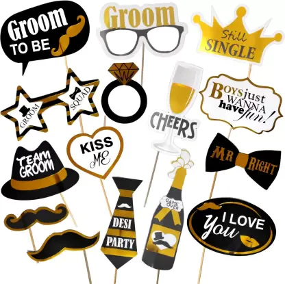 Groom To Be Photo-Booth Props (Pack of 15)