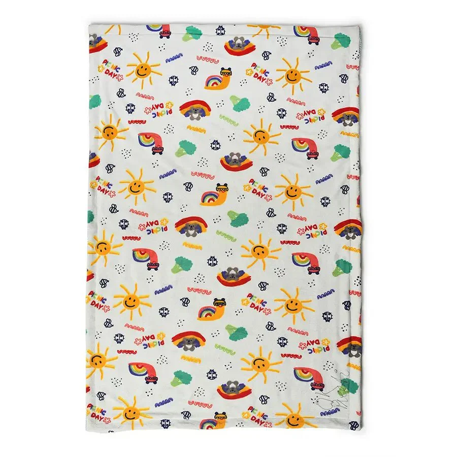 Grow Kind Picme Sherpa Aqua Baby Swaddle Blankets - Image 4