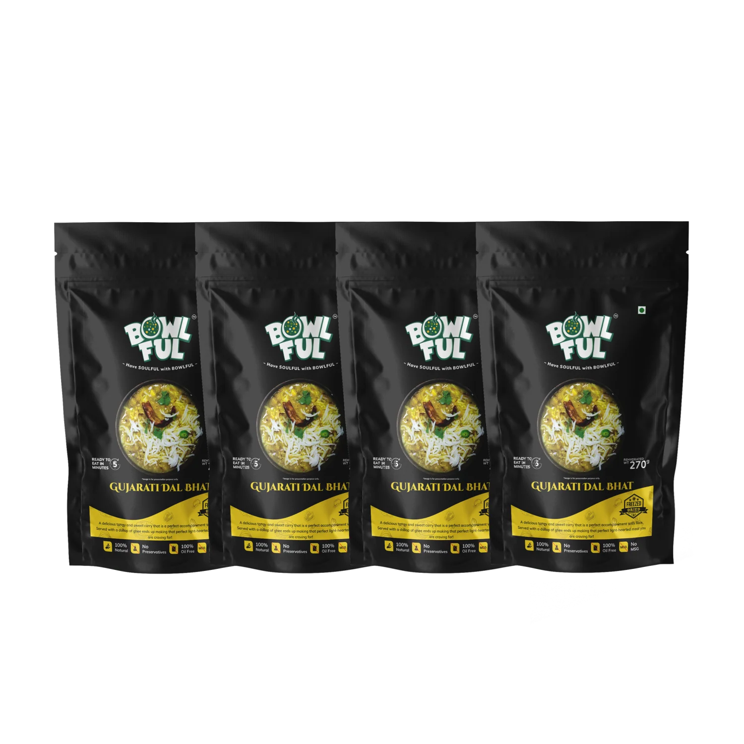Gujarati Dal Bhat Pack Of 4