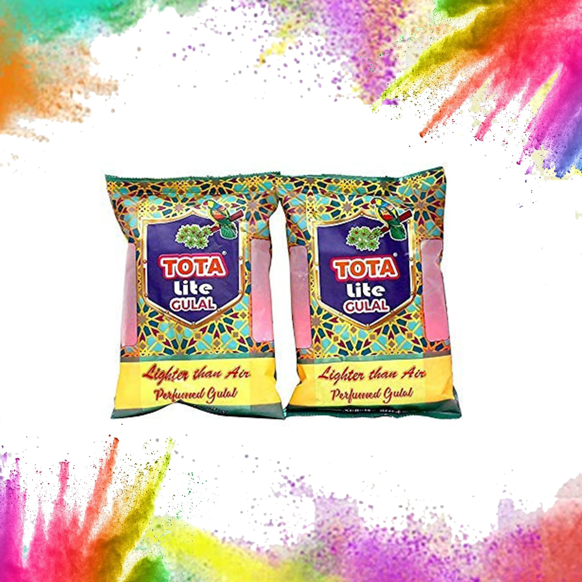 Gun for Holi - Sprays Dry Colors in Air | Natural and Herbal Holi Kit for Kids Festivals and Holi Celebrations - 1 Refillable Pichkari and 2 Packets of Gulal Colors - Image 2