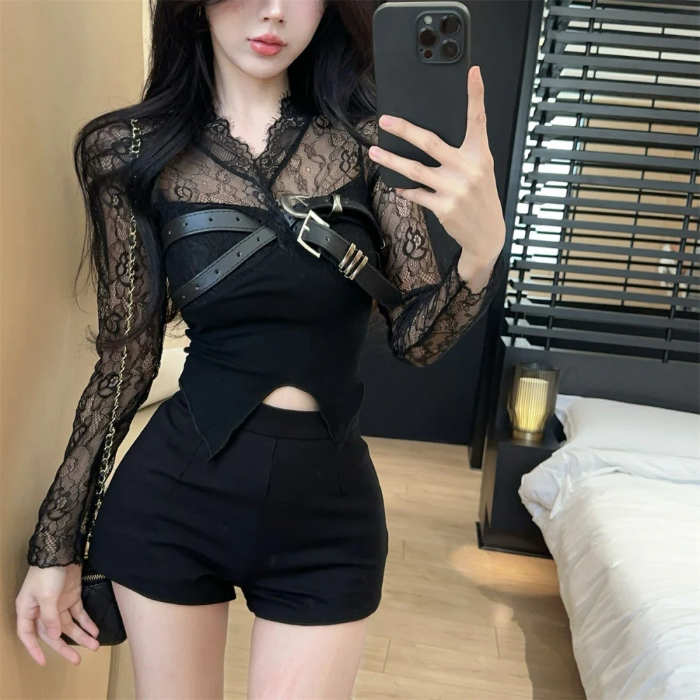 Haily Cross Belts Top - Image 2