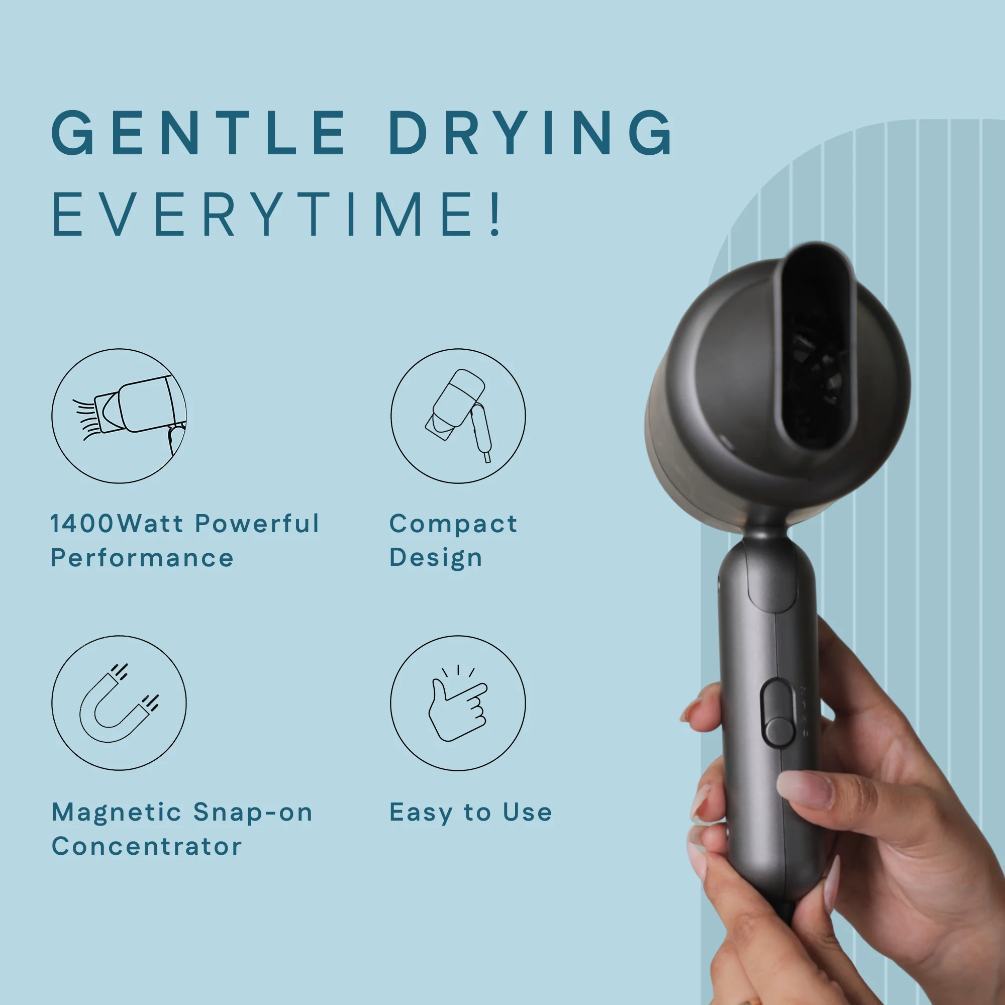 Hair Dryer 1400 Watt - Image 3