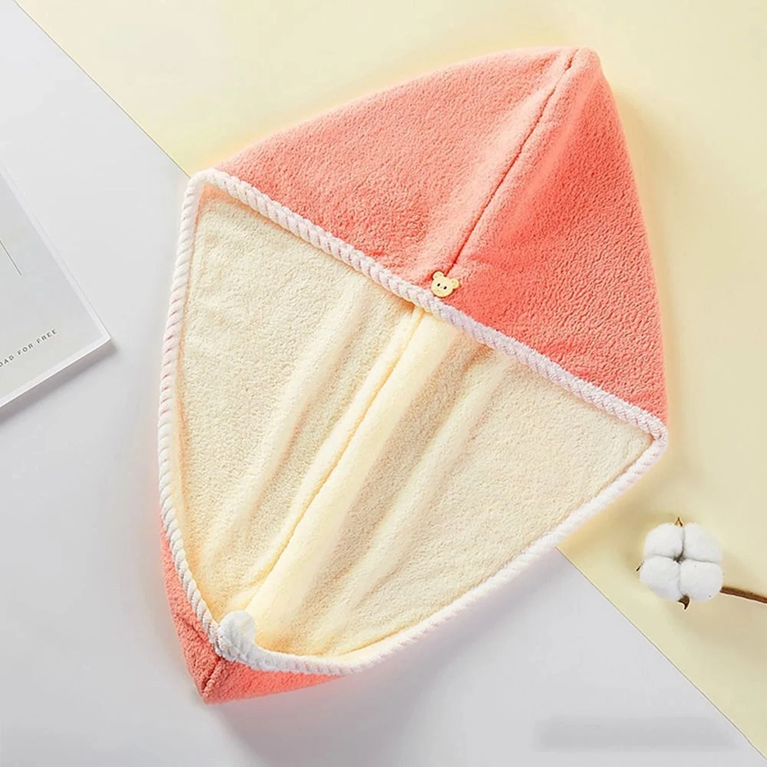 Hair Drying Magic Hair Cap Towel Wrap for Women Bath Towels (1 pc), Hair accessories - Image 3